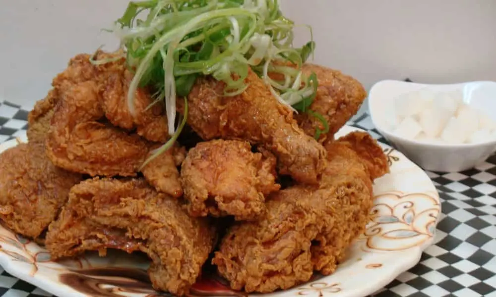 Delicious Signature Shallot Chicken at Yum Yum BBQ Chicken in Calgary, AB